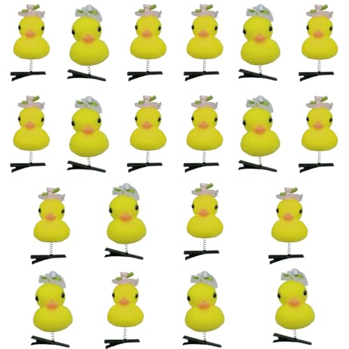 Handgefertigte Haarspange mit Ente und Blume, einzigartige Haarnadel, modisches Haar-Accessoire, geeignet für den Alltag und Partys Handgefertigte Haarspange mit Ente und Blume, einzigartige Haarnadel, modisches Haar-Accessoire, geeignet für den Alltag und Partys von LLHCF