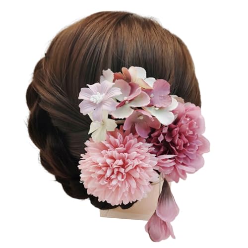 Hortensien-Haarnadel für Frauen, Stoffblumen-Haarnadel, Kamm und Stab, Haarnadel, rutschfeste Haarnadel, elegante Haardekoration Hortensien-Haarnadel für Frauen, Stoffblumen-Haarnadel, Kamm und Stab, Haarnadel, rutschfeste Haarnadel, elegante Haardekoration von LLHCF