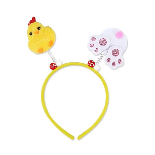 LLHCF Bezauberndes Haarband mit Cartoon-Kaninchen, auffälliger Kopfschmuck für Halloween, Cosplay, Rollenspiele von LLHCF