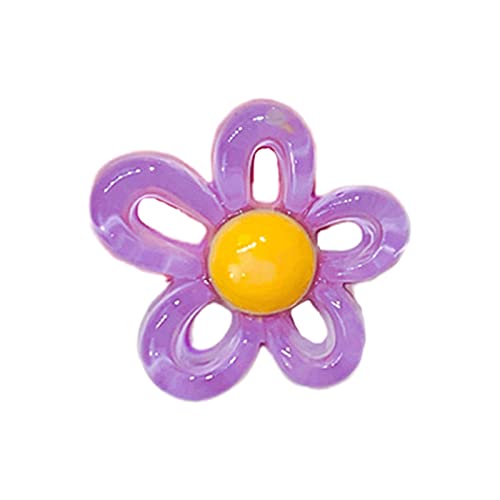 LLHCF Bunte hohle Blumen-Charm-Halskette, Anhänger, Schmuckherstellung, handgefertigtes Zubehör, 31 x 29 mm, 10 Farben, Blumenanhänger für Schmuckherstellung für Frauen von LLHCF