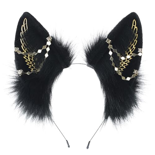 LLHCF Cosplay Maid Hairhoop Anime Ohr Haarband Punk Rollenspiel Kostüm Zubehör Mädchen Frauen Motto Party Kopfschmuck von LLHCF