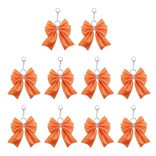 LLHCF Eleganter Schlüsselanhänger mit Strasssteinen, einzigartiger Schlüsselanhänger für Teenager und Mädchen, mit Strasssteinen, trendiger Taschenanhänger, Cheer Team von LLHCF