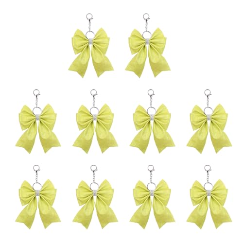 LLHCF Eleganter Schlüsselanhänger mit Strasssteinen, einzigartiger Schlüsselanhänger für Teenager und Mädchen, mit Strasssteinen, trendiger Taschenanhänger, Cheer Team von LLHCF