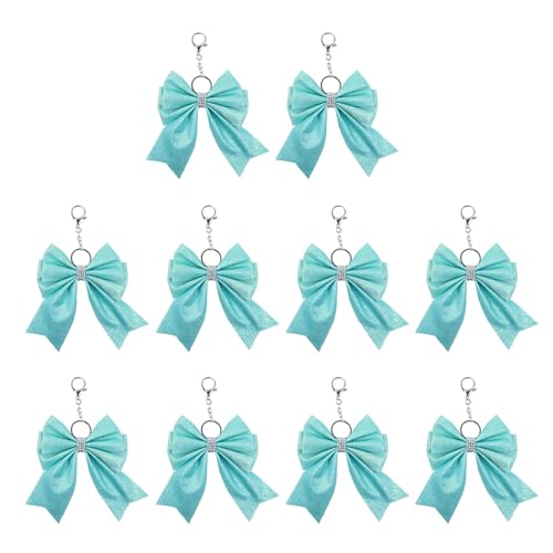 LLHCF Eleganter Schlüsselanhänger mit Strasssteinen, einzigartiger Schlüsselanhänger für Teenager und Mädchen, mit Strasssteinen, trendiger Taschenanhänger, Cheer Team von LLHCF