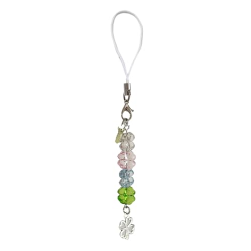 LLHCF Filigrane Acryl-Perlen, vierblättriges Kleeblatt, Handykette, vielseitiger Perlen-Schlüsselanhänger oder Ornament für Frauen LLHCF Filigrane Acryl-Perlen, vierblättriges Kleeblatt, Handykette, vielseitiger Perlen-Schlüsselanhänger oder Ornament für Frauen von LLHCF