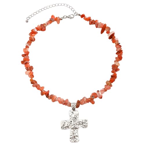 LLHCF Halskette mit Gothic-Anhänger, mit unregelmäßiger Steinkette, einzigartig, kurze Choker-Halskette, Schmuck, Damen, Party, unregelmäßiger Stein-Anhänger, Choker für Damen und Herren LLHCF Halskette mit Gothic-Anhänger, mit unregelmäßiger Steinkette, einzigartig, kurze Choker-Halskette, Schmuck, Damen, Party, unregelmäßiger Stein-Anhänger, Choker für Damen und Herren von LLHCF