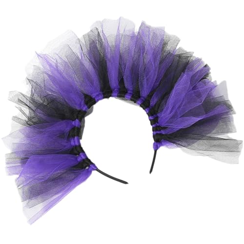 LLHCF Modischer Tüll-Kopfschmuck, einzigartiges Stirnband, Party-Kopfbedeckung für Festivals, Feiern und Themenveranstaltungen, geeignet für jedermann von LLHCF