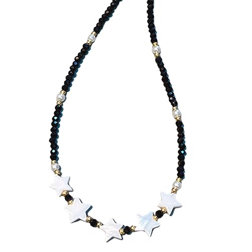 LLHCF Süße bunte Damen-Halskette mit Acryl-Blumen-Halskette und auffälligem Perlen-Halsband, Einheitsgröße, Wie beschrieben, Wie beschrieben von LLHCF