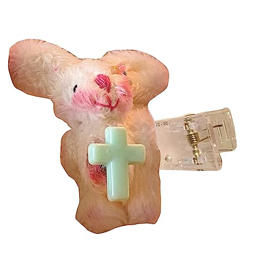 Mädchen Plüsch Haarspange BBClip Cartoon Haarnadel Frauen Haarschmuck für Seitenhaar Koreanischer Stil Kopfschmuck von LLHCF