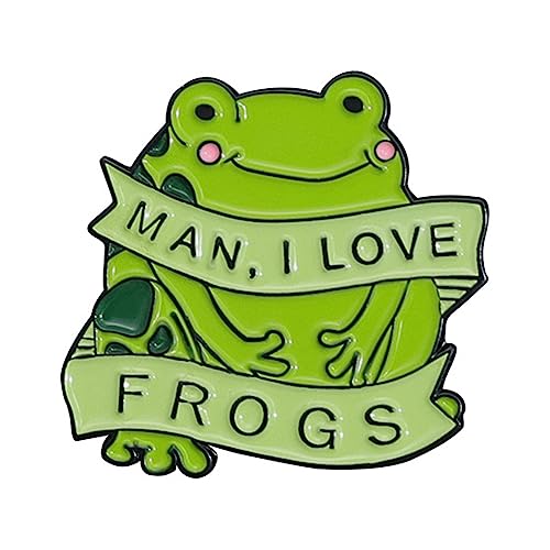 Man I LoveFrogs Brosche Legierung Anstecknadel Brosche Abzeichen Schmuck Freund Mode Männer und Frauen Einzigartiges Statementstück von LLHCF