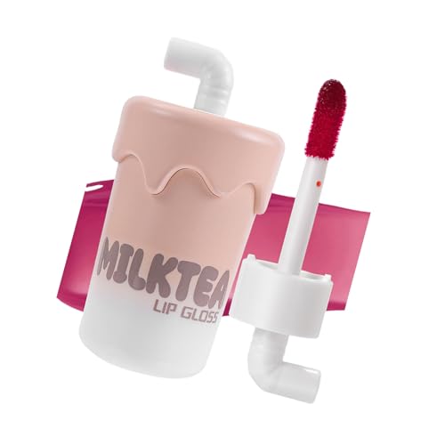 Matte Liquid Lipstick Lip Glaze Stain Milktea Lip Gloss Moisturizing Lip Tints Beautiful Lip Makeup Supplies For Woman von LLHCF