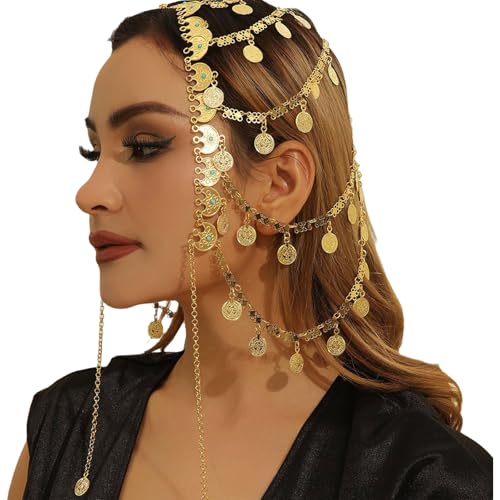 Strapazierfähiger Münz-Kopfschmuck aus Legierung, schöne Quasten, eleganter Kopfschmuck für Partys und Feiern von LLHCF