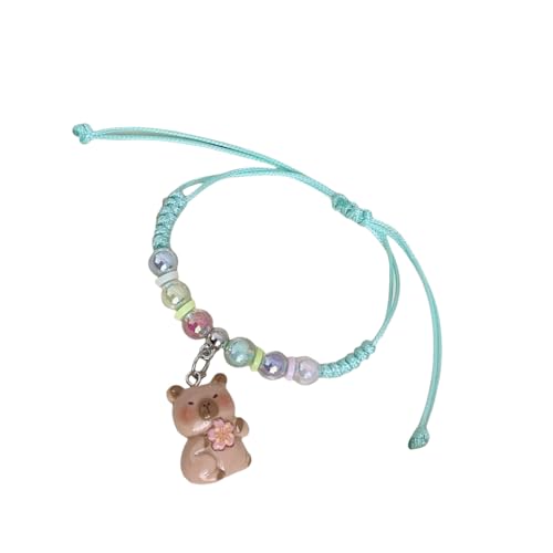 Sweet Styles Macaron-Handgelenkkette für Kinder, verstellbare Länge und weiche Materialien, für Partys, Capybara-Handgelenkkette von LLHCF