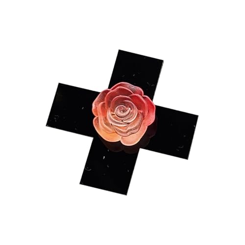 1/2pcs Rose Gekreuzte Haare Clip Side Pin Mode Barrettes Für Weibliche Und Teenager Mädchen Maskeraden Party Punk Kopfbedeckung von LLINthy