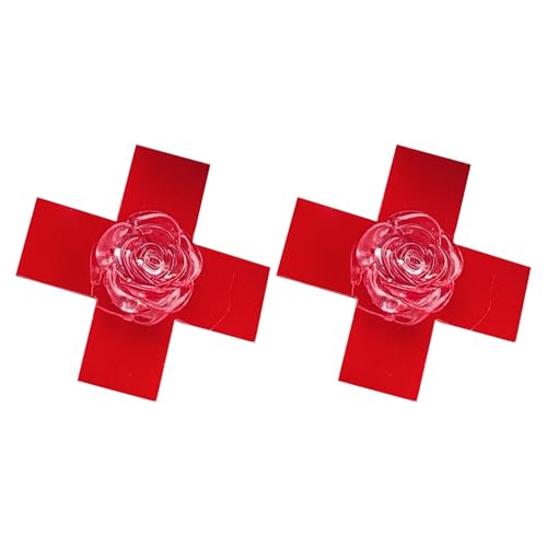 1/2pcs Rose Gekreuzte Haare Clip Side Pin Mode Barrettes Für Weibliche Und Teenager Mädchen Maskeraden Party Punk Kopfbedeckung von LLINthy