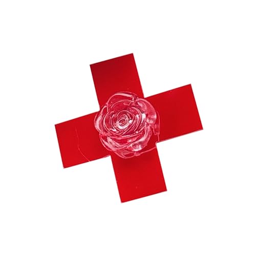 1/2pcs Rose Gekreuzte Haare Clip Side Pin Mode Barrettes Für Weibliche Und Teenager Mädchen Maskeraden Party Punk Kopfbedeckung von LLINthy