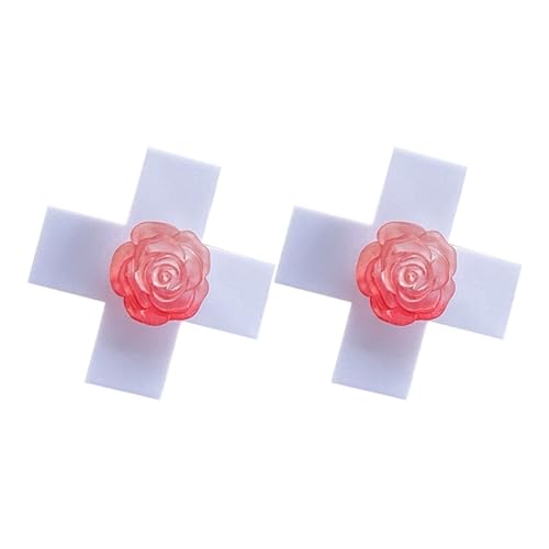 1/2pcs Rose Gekreuzte Haare Clip Side Pin Mode Barrettes Für Weibliche Und Teenager Mädchen Maskeraden Party Punk Kopfbedeckung von LLINthy
