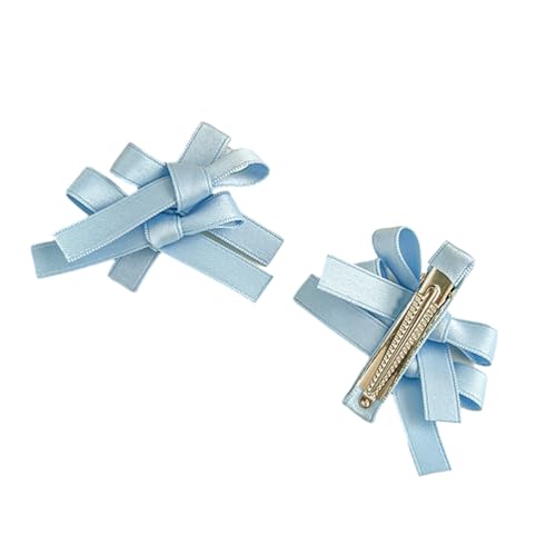 1pair Bowknot Form Haarnadeln Heiße Mädchen Ribbon Bowknot Haare Make Up Haarclip Für Frauen Pferdeschwanz Haare Clip von LLINthy