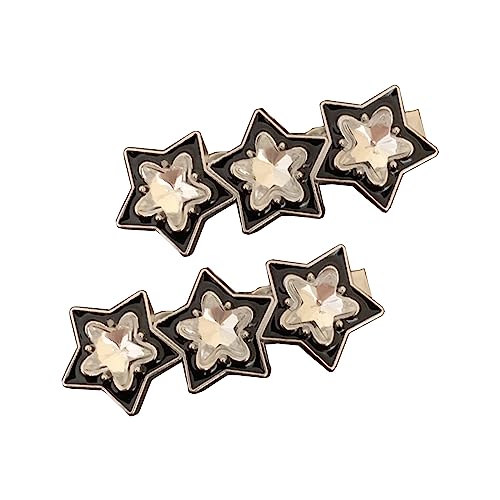 2 PCs Zarter Glitzernder Star Barrettes Clip Haarnadel Süße Mädchen Haar Lady Shimmering Star von LLINthy