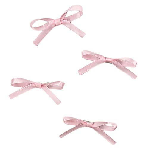 4pcs Bowknot Form Haarnadeln Heiße Mädchen Ribbon Bowknot Haare Make Up Haarclip Für Frauen Pferdeschwanz Haare Clip von LLINthy