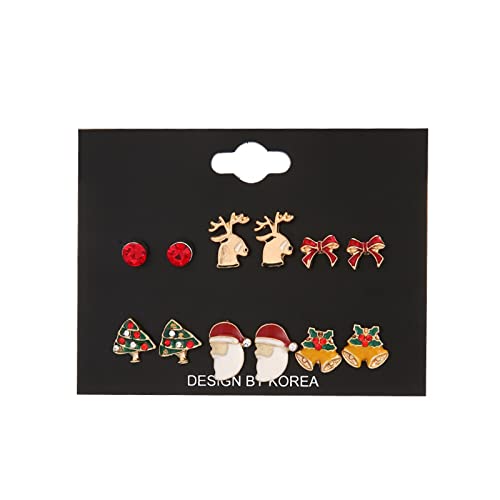 6 Paare Weihnachtsstift Ohrringe Geschenk Set Für Frauen Mädchen Urlaub Schmuck Weihnachten Fliege Krawatte Elch Baum Bock Ohrring Weihnachts Ohrringe 6 Paare Weihnachtsstift Ohrringe Geschenk Set Für Frauen Mädchen Urlaub Schmuck Weihnachten Fliege Krawatte Elch Baum Bock Ohrring Weihnachts Ohrringe von LLINthy