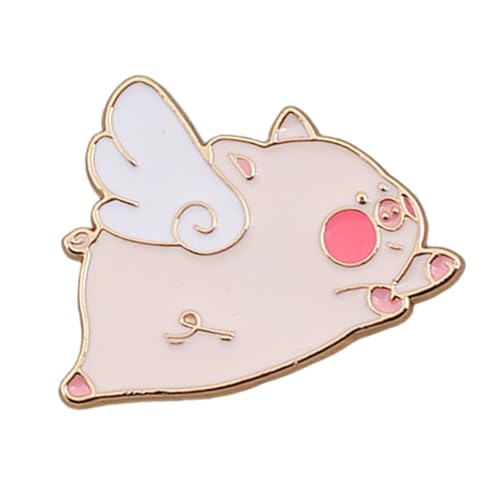 Animal Cartoon Pins Metall Fliegende Schweine Broschen Lustige Schmuck Einzigartige Abzeichen Legierung Textur Geschenke Für Party Und Alltag Verwenden Cartoonschmuck von LLINthy