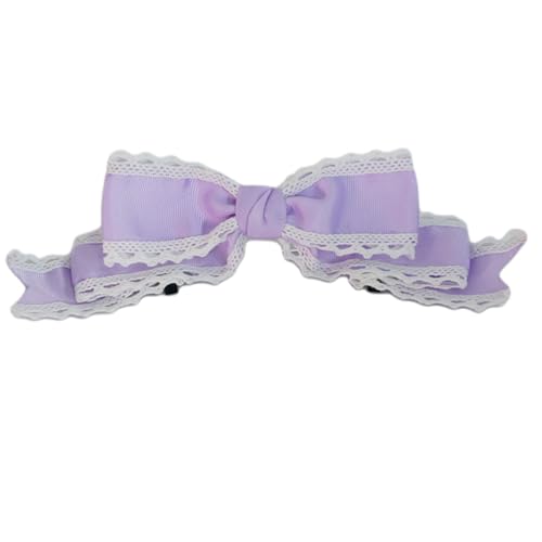 Anime Maid Haarspange Kostüm Schleife Haarspange Cosplay Spitze Schleife Haarnadel Mädchen Mottoparty Seitenclip Kopfbedeckung von LLINthy