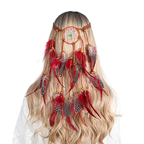 Auffällige Feder Haare Hair Hoop Böhmenstil Stirnband Hochzeitsfeier Frauen Braut Haarstyling Fotoshootings Kopfbedeckung von LLINthy