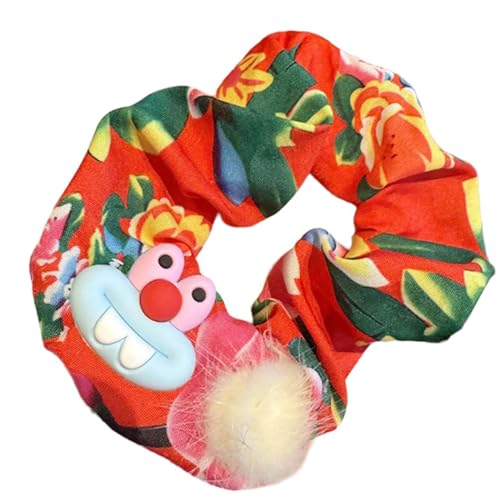 Aufwändige Blumenhaarkrawatte Für Frauen Haarhalter Süßes Rissblumen Blumenhaarseil Haarkrawatte von LLINthy