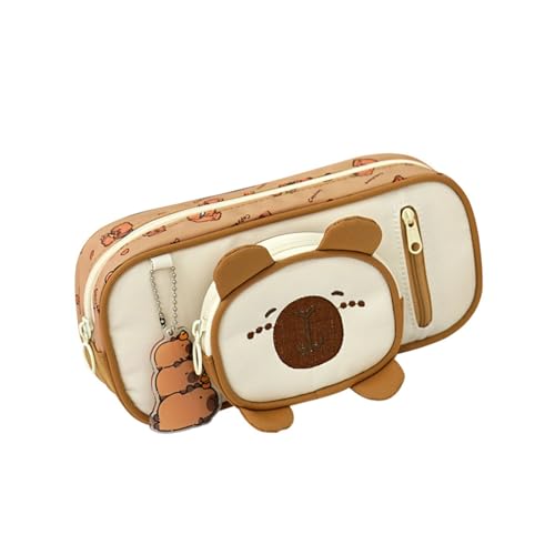 Bleistiftbeutel Bleistift Beutel Stifte Hülle Tierstiftbeutel Schulbüro Lieferungen Schöne Bleistiftbeutel Große Kapazität Stift Capybara Ästhetik von LLINthy