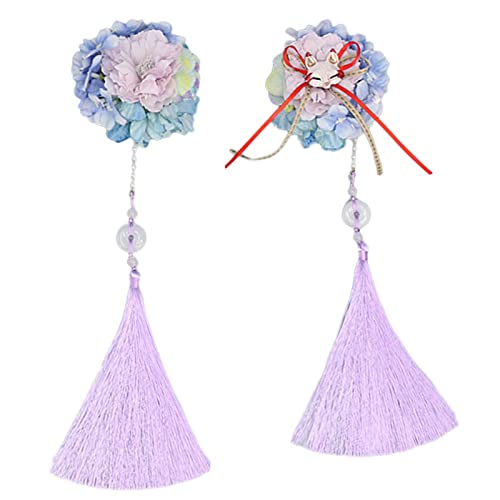 Blumenhaarclip Für Mädchen Quasten Clip Haarnadel Kostüm Floral Kostüm Cosplay Party Requisiten von LLINthy