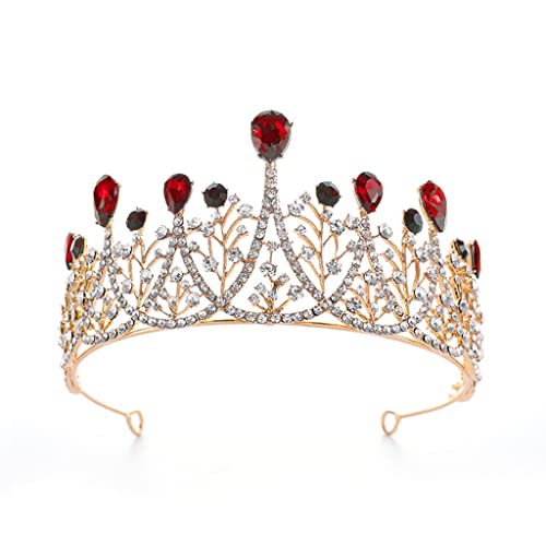 Brauthochzeitskronstirnbandkristall Haar Reifen Vintage Für Strasshaarband Für Party Prom Halloween Kostüm Kopfpie von LLINthy