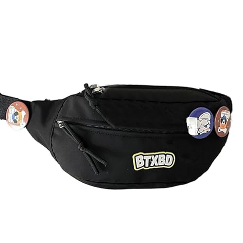 Crossbody Tasche Japanischer Stil Für Mädchen Frauen Schöne Gürtelbeutel Mode Brust Taille Buchstaben Pennerin Süße Pack Frauen Schöne Gürtel Mädchen Süße Taille Multifunktional Für Reisen von LLINthy