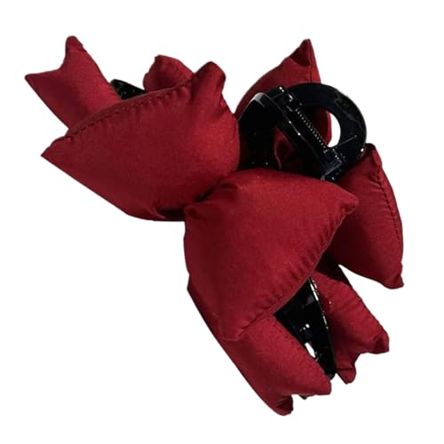 LLINthy Elegant Flocken Großer Bogenknoten Haarklauenclip Für Frauen Sorgt Für Haltbarkeit Und Komfort Ohne Haarschaden Städtische Mode Haare Clip von LLINthy