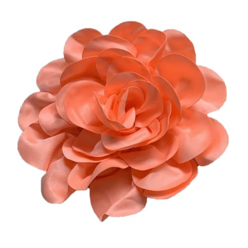 LLINthy Elegante 24 cm Handgefertigte Lappelnadel Schöne Satins Blumenanlagernadel Zarte Brosche Schmuck Für Arbeit Und Geschäftliche Handgefertigte Satins Pin von LLINthy