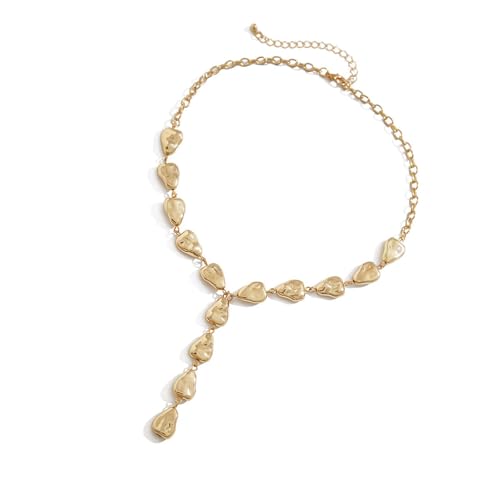 Elegante Y Form Halskette Mit Einzigartigen Designs Lady Neck Schmuckparty Halskette Quasten Halskette Kunststoff Textur Punk Trendy Halskette von LLINthy