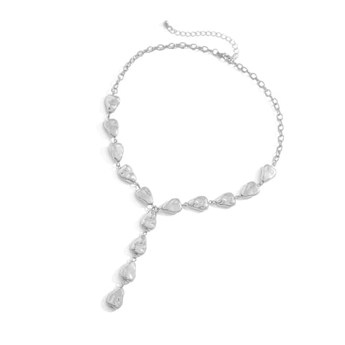 Elegante Y Form Halskette Mit Einzigartigen Designs Lady Neck Schmuckparty Halskette Quasten Halskette Kunststoff Textur Punk Trendy Halskette von LLINthy
