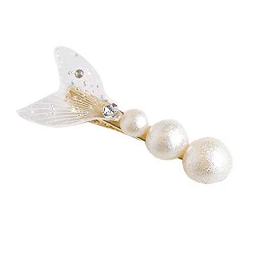Faux Pearl Haarnadel Schöne Weibliche Cartoon Formlegier Clip Kopfschmuck Haare Barrette Fisch Schwanz Haare Für Frauen von LLINthy