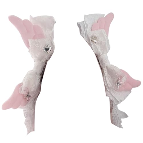 Flügelhaarclip Bögen Balletcore Große Bögen Flacher Clip Balletcore Haarnadelbögen Eleganter Haarclip Für Bündel von LLINthy