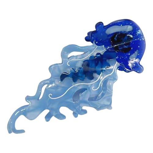 Frauen Große Haarklauen Clip Marine Styles Jellyfishacetat Haarta Für Sichere Haarstyling Verschiedene Anlässe Haarschleife von LLINthy