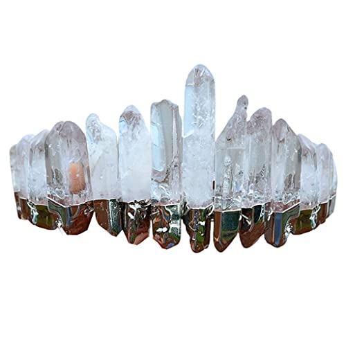 Für Rohe Kristall Gothic Queen Crown Hair Combs Clip Vintage Metal Hair Hoop Wunderschöne Halloween Kostüm Haar Accesso von LLINthy