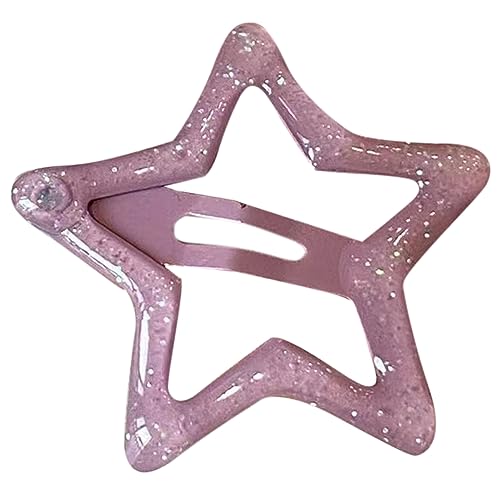 Glitzernde Sternhaarclip Für Kinder Girls Nicht Schlupf Metall Pailletten Haarnadel Süßpentagramm Haare Barrettes Kinder Kopfschmuck von LLINthy