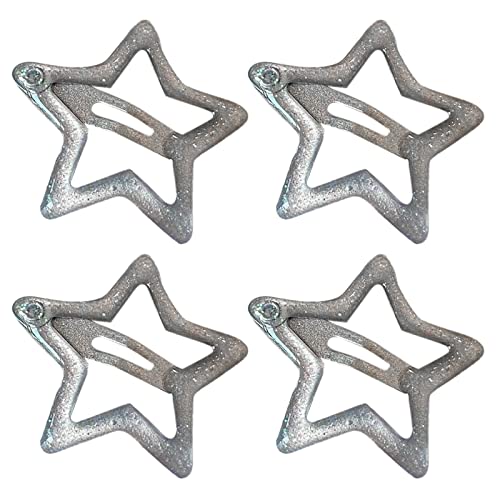 Glitzernde Sternhaarclip Für Kinder Girls Nicht Schlupf Metall Pailletten Haarnadel Süßpentagramm Haare Barrettes Kinder Kopfschmuck von LLINthy