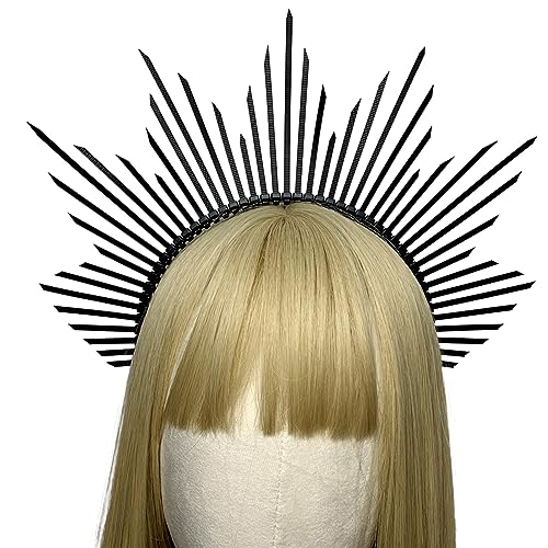 Göttliche Stachelkronhaar Hoop Vintage Festzug Haarzubehör Für Hochzeit Stirnband Brautfoto Requisiten von LLINthy