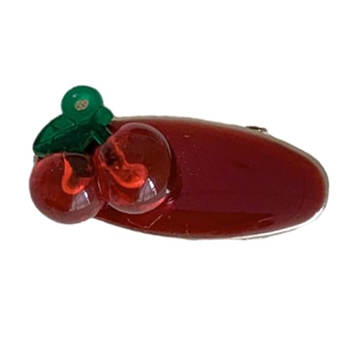 Kirschen Barrettes Haarnadelhaarclip Süßer Haarnadel Pferdeschwanzhalter Kristall Haare Clip Bang Clip Cherries Für Frauen von LLINthy