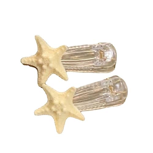 Klarer Haarclip Für Heiße Mädchen Acrylstarfische Form Haare Barrettes Entenbill Pons Haare Barrettes Für Jugendliche Mädchen von LLINthy