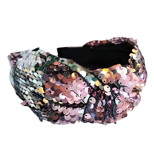 Knotted Stirnband Schimmernde Pailletten Französisches Haarband Für Frauen Mädchen Täglich Gebrauch von LLINthy