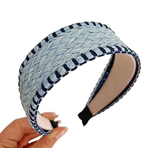 Kopfbedeckung Prom Birthday Hair Bands Gewebt Stroh Ungezwungene Kopfbedeckung Elegante Dame Haar Kopfstück Accessoires von LLINthy