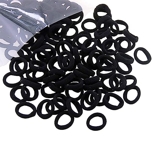 LLINthy 100 PCs Kinder Haarbänder Bunte Kopfringe Kleine Handtuch Haarringe Hoch Elastische Haarbindungen Seil Für Kinder Verwenden Mehrfarbige Haarringe von LLINthy