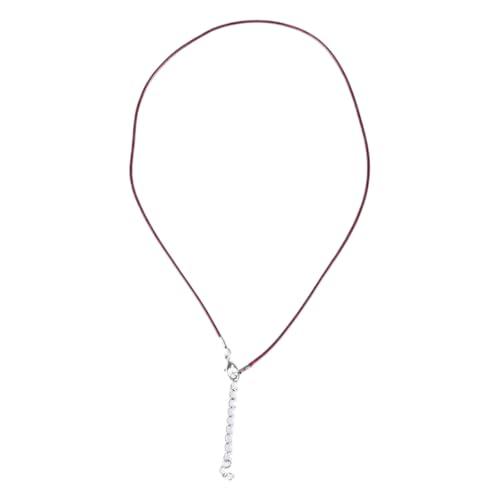 LLINthy 45 Cm Geflochtenes Verstellbares Lederseil Wachs Kabel Handgemachte Halskette Anhänger Hummerverschluss Schnurschnur Schmuckketten Leder Halskette Mit Verschluss Für Frauen Männer Wachsekette von LLINthy